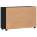 Bufet cu raft cu ușă Negru 88,5 x 30,5 x 55,5 cm Lemn compozit - WALTI WALTI