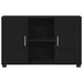 Bufet cu raft cu ușă Negru 88,5 x 30,5 x 55,5 cm Lemn compozit - WALTI WALTI