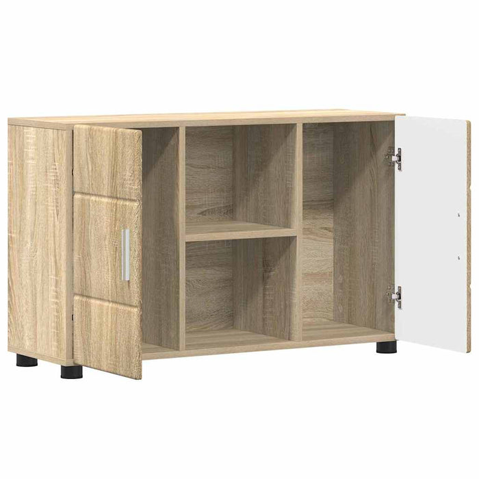 Bufet cu raft Stejar Sonoma 88,5 x 30,5 x 55,5 cm Lemn compozit - WALTI WALTI