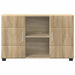 Bufet cu raft Stejar Sonoma 88,5 x 30,5 x 55,5 cm Lemn compozit - WALTI WALTI