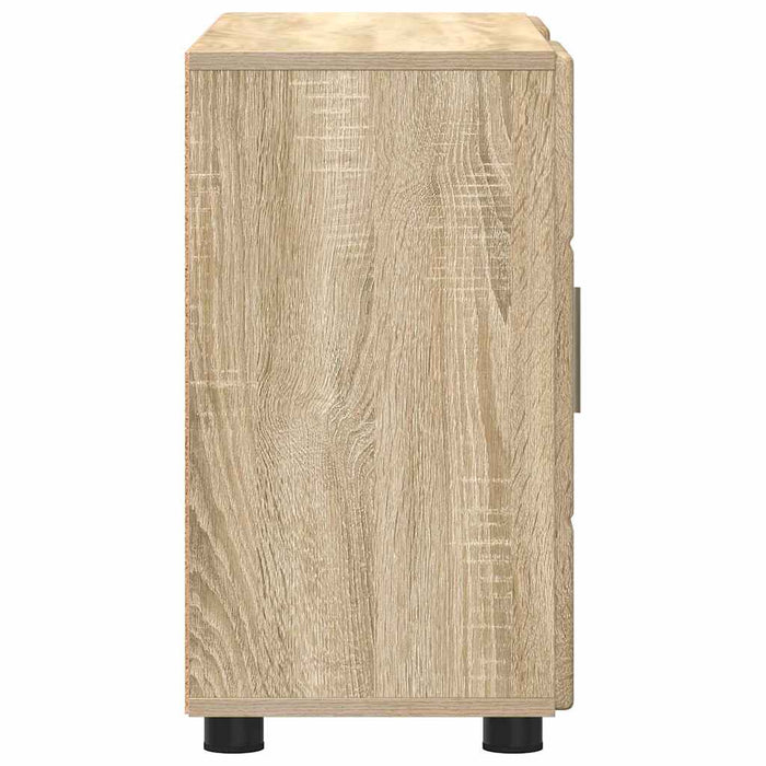 Bufet cu raft Stejar Sonoma 88,5 x 30,5 x 55,5 cm Lemn compozit - WALTI WALTI