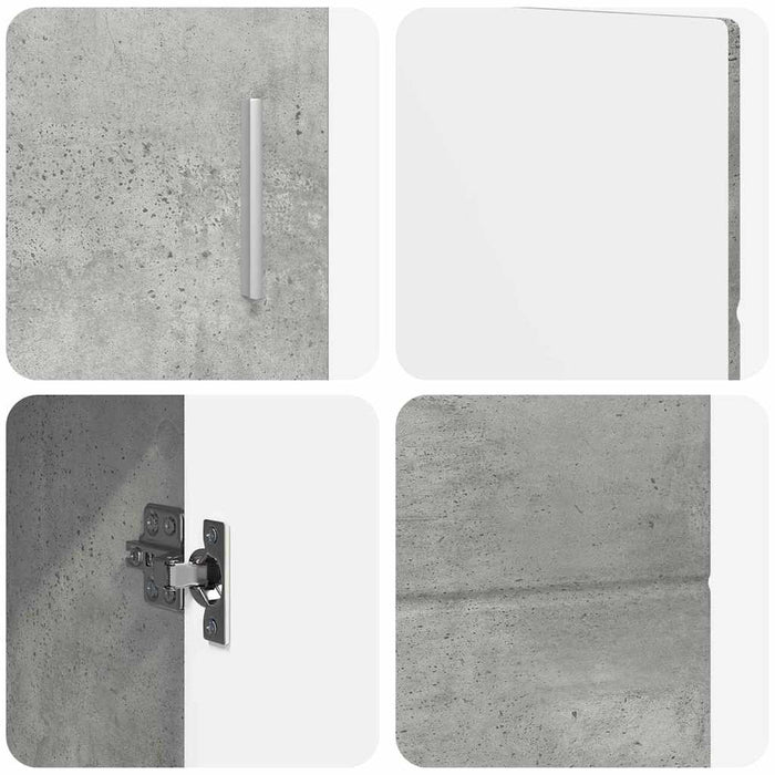 Bufet FLORIN Gri din beton 88,5 x 30,5 x 55,5 cm Lemn compozit WALTI