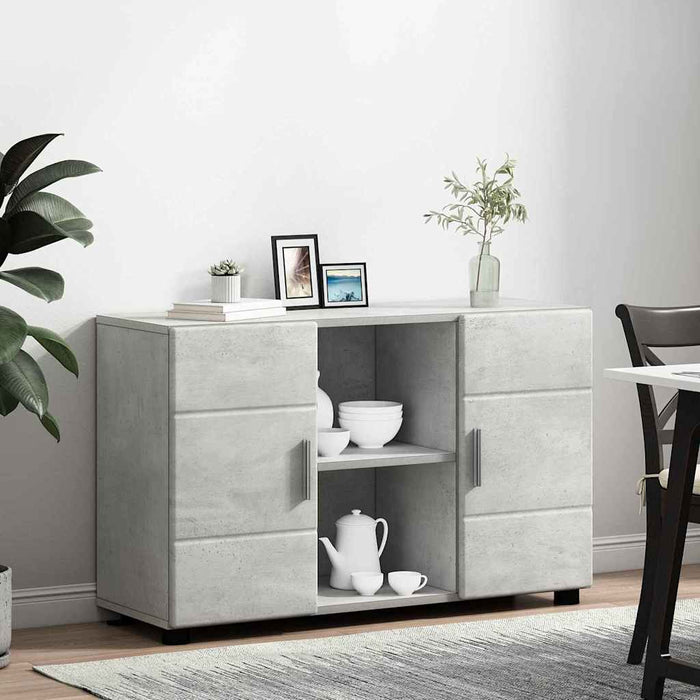 Bufet FLORIN Gri din beton 88,5 x 30,5 x 55,5 cm Lemn compozit WALTI