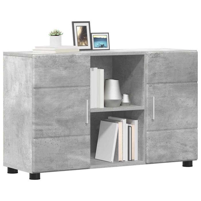 Bufet FLORIN Gri din beton 88,5 x 30,5 x 55,5 cm Lemn compozit WALTI
