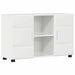 Bufet cu raft Alb lucios 88,5 x 30,5 x 55,5 cm Lemn compozit - WALTI WALTI