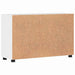 Bufet cu raft Alb lucios 88,5 x 30,5 x 55,5 cm Lemn compozit - WALTI WALTI