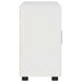 Bufet cu raft Alb lucios 88,5 x 30,5 x 55,5 cm Lemn compozit - WALTI WALTI