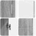 Bufet cu raft Gri Sonoma 88,5 x 30,5 x 55,5 cm Lemn compozit - WALTI WALTI