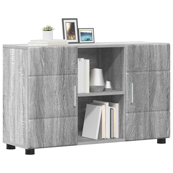 Bufet cu raft Gri Sonoma 88,5 x 30,5 x 55,5 cm Lemn compozit - WALTI WALTI