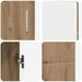 Bufet Stejar Artizanal 88,5 x 30,5 x 55,5 cm Lemn compozit - WALTI WALTI