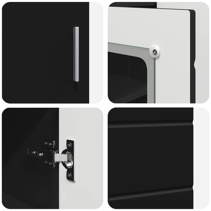 Dulap din Lemn Negru 88,5 x 30,5 x 73 cm Lemn compozit WALTI