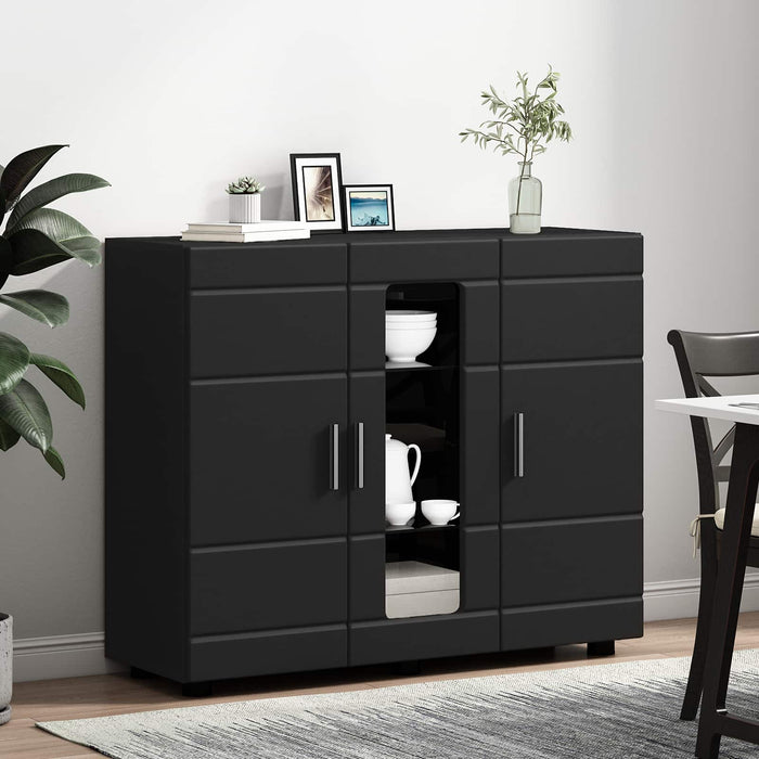 Dulap din Lemn Negru 88,5 x 30,5 x 73 cm Lemn compozit WALTI
