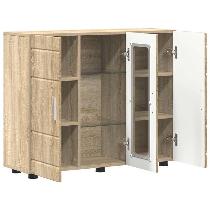Dulap din Lemn Stejar Sonoma 88,5 x 30,5 x 73 cm Lemn compozit WALTI