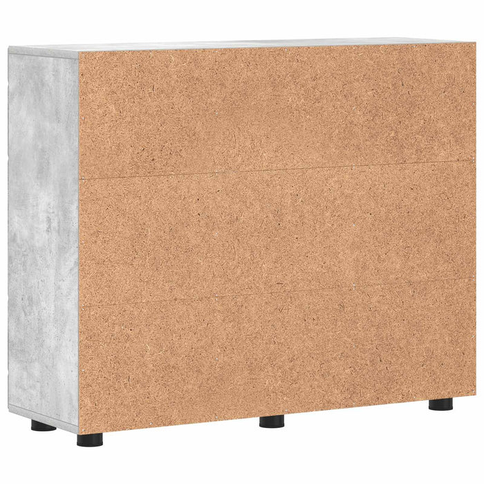 Dulap din Lemn Gri din beton 88,5 x 30,5 x 73 cm Lemn compozit WALTI