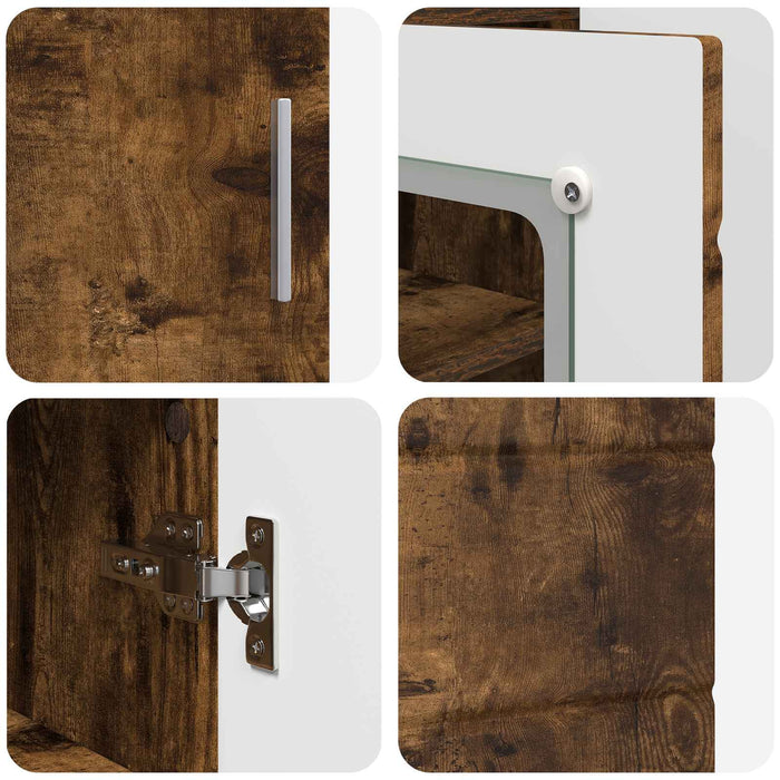 Dulap din Lemn Stejar fumuriu 88,5 x 30,5 x 73 cm Lemn compozit WALTI