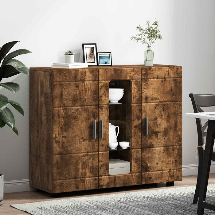 Dulap din Lemn Stejar fumuriu 88,5 x 30,5 x 73 cm Lemn compozit WALTI