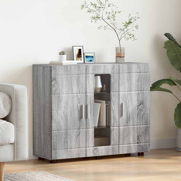 Dulap din Lemn Gri Sonoma 88,5 x 30,5 x 73 cm Lemn compozit WALTI