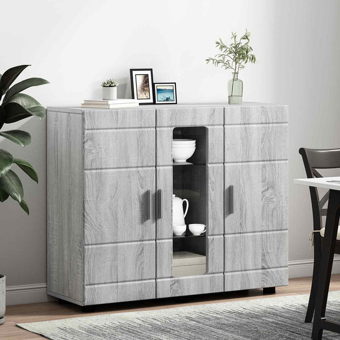 Dulap din Lemn Gri Sonoma 88,5 x 30,5 x 73 cm Lemn compozit WALTI