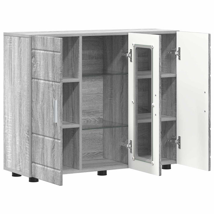 Dulap din Lemn Gri Sonoma 88,5 x 30,5 x 73 cm Lemn compozit WALTI