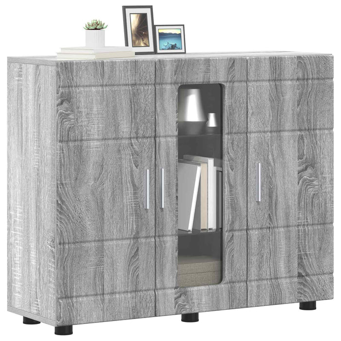 Dulap din Lemn Gri Sonoma 88,5 x 30,5 x 73 cm Lemn compozit WALTI