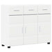 Bufet cu raft cu ușă Alb 88,5 x 30,5 x 73 cm Lemn compozit - WALTI WALTI