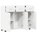 Bufet cu raft cu ușă Alb 88,5 x 30,5 x 73 cm Lemn compozit - WALTI WALTI
