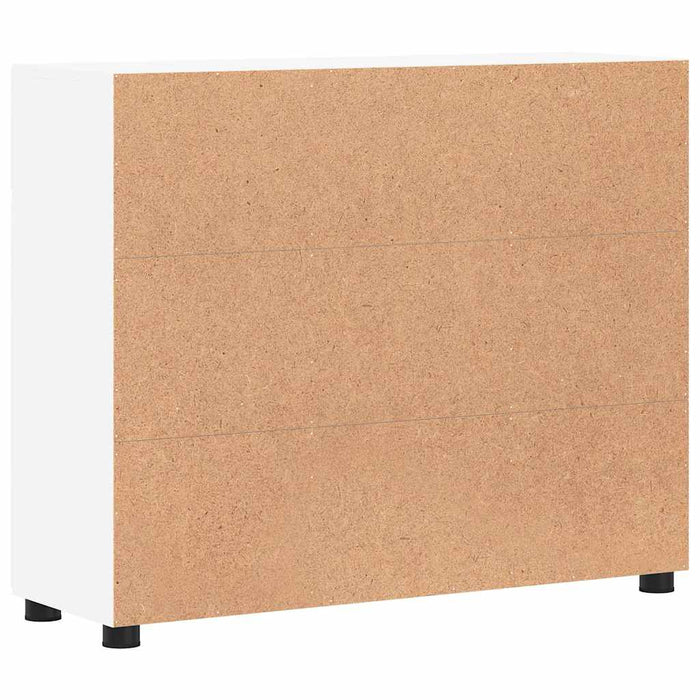 Bufet cu raft cu ușă Alb 88,5 x 30,5 x 73 cm Lemn compozit - WALTI WALTI