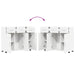 Bufet cu raft cu ușă Alb 88,5 x 30,5 x 73 cm Lemn compozit - WALTI WALTI