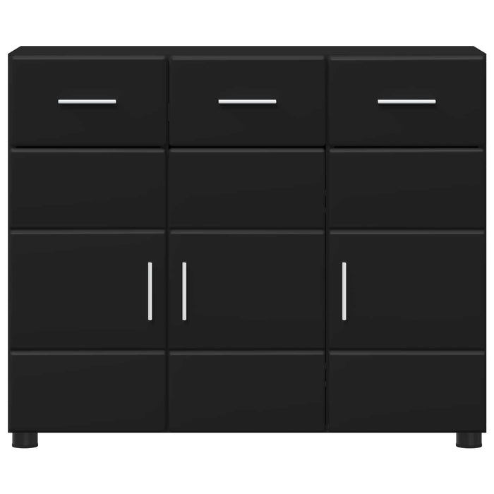 Bufet cu raft FLORIN Negru 88,5 x 30,5 x 73 cm Lemn compozit WALTI