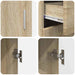 Bufet cu raft Stejar Sonoma 88,5 x 30,5 x 73 cm Lemn compozit - WALTI WALTI