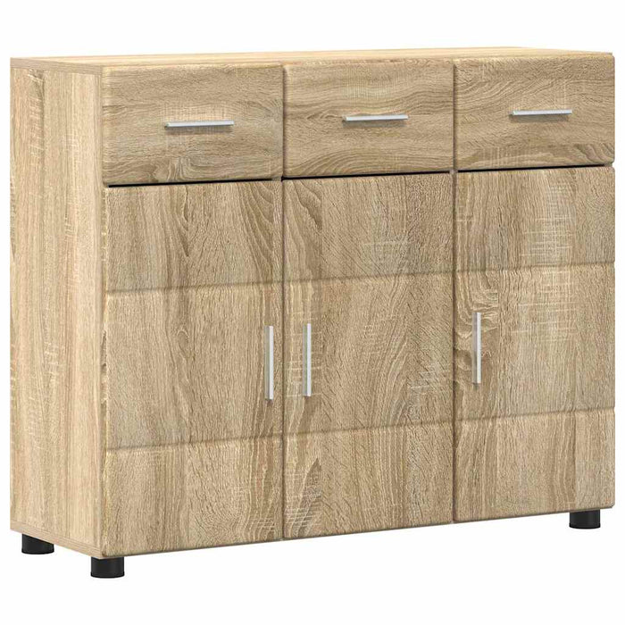 Bufet cu raft Stejar Sonoma 88,5 x 30,5 x 73 cm Lemn compozit - WALTI WALTI