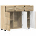 Bufet cu raft Stejar Sonoma 88,5 x 30,5 x 73 cm Lemn compozit - WALTI WALTI