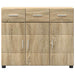 Bufet cu raft Stejar Sonoma 88,5 x 30,5 x 73 cm Lemn compozit - WALTI WALTI