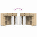Bufet cu raft Stejar Sonoma 88,5 x 30,5 x 73 cm Lemn compozit - WALTI WALTI
