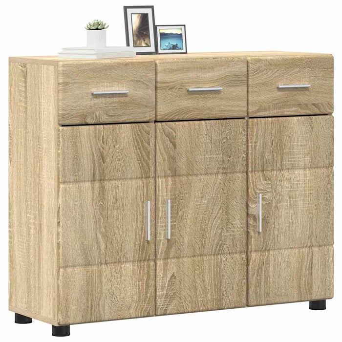 Bufet cu raft Stejar Sonoma 88,5 x 30,5 x 73 cm Lemn compozit - WALTI WALTI