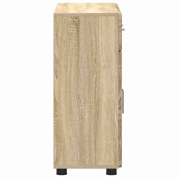Bufet cu raft Stejar Sonoma 88,5 x 30,5 x 73 cm Lemn compozit - WALTI WALTI