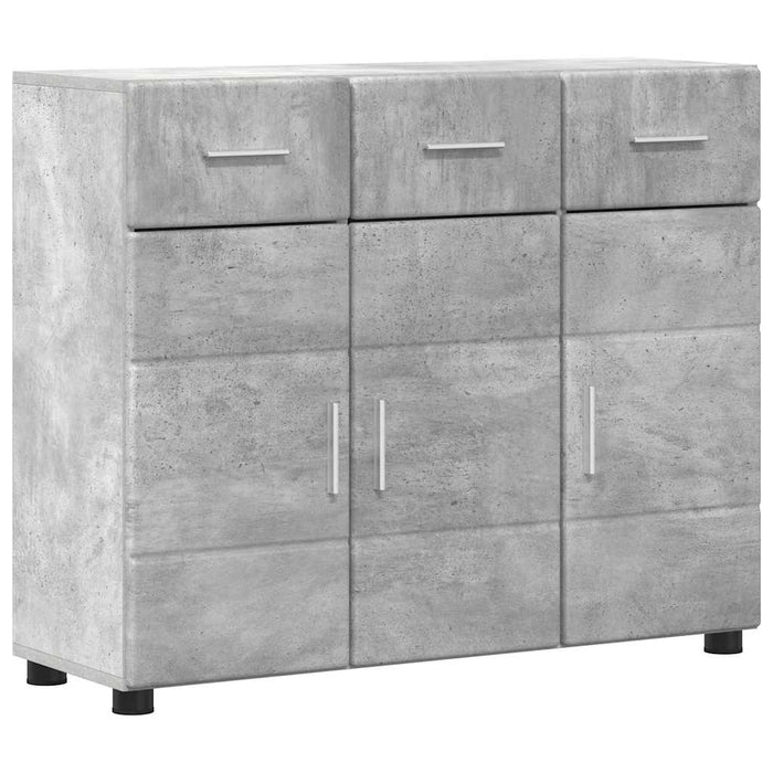 Bufet FLORIN Gri din beton 88,5 x 30,5 x 73 cm Lemn compozit WALTI