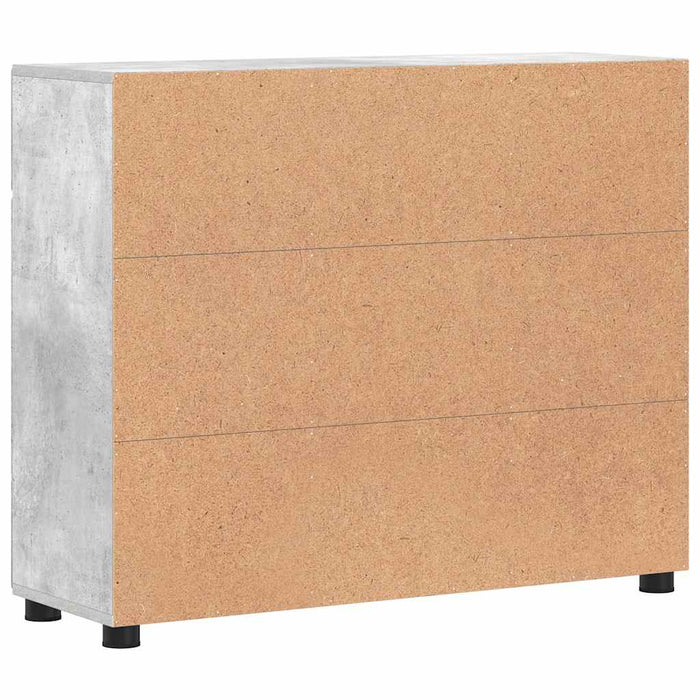 Bufet FLORIN Gri din beton 88,5 x 30,5 x 73 cm Lemn compozit WALTI