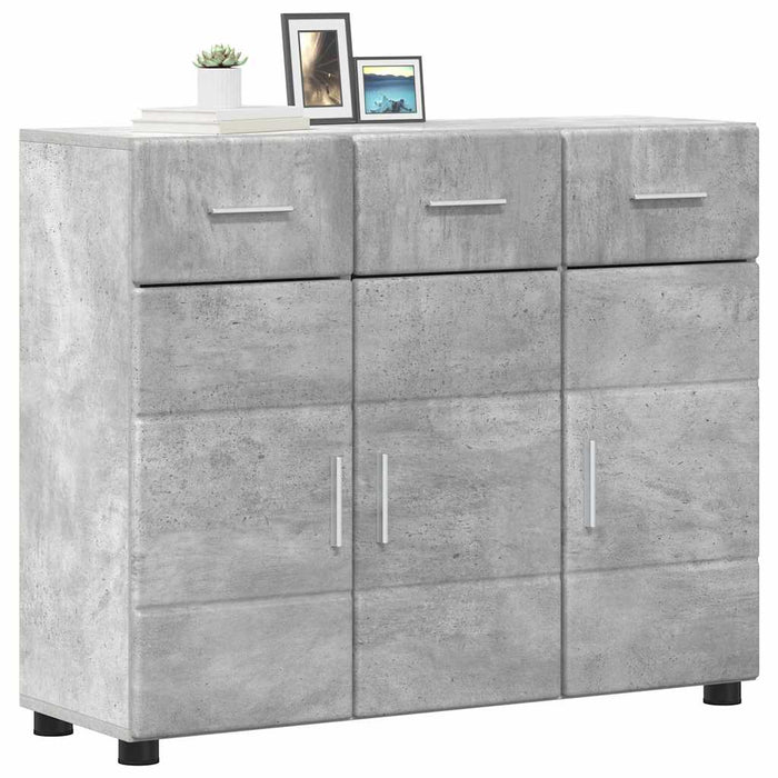 Bufet FLORIN Gri din beton 88,5 x 30,5 x 73 cm Lemn compozit WALTI