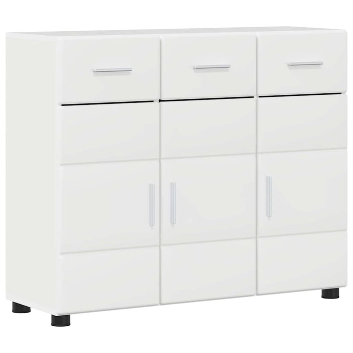 Bufet FLORIN Alb lucios 88,5 x 30,5 x 73 cm Lemn compozit WALTI