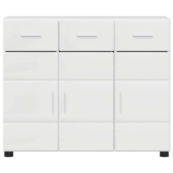Bufet FLORIN Alb lucios 88,5 x 30,5 x 73 cm Lemn compozit WALTI