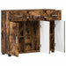 Bufet cu raft Stejar fumuriu 88,5 x 30,5 x 73 cm Lemn compozit - WALTI WALTI