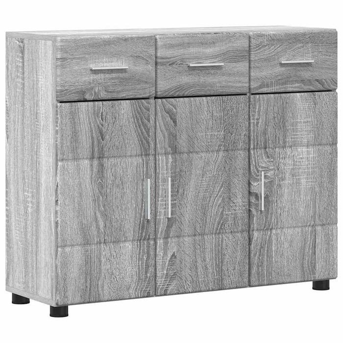 Bufet cu raft Gri Sonoma 88,5 x 30,5 x 73 cm Lemn compozit - WALTI WALTI