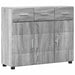 Bufet cu raft Gri Sonoma 88,5 x 30,5 x 73 cm Lemn compozit - WALTI WALTI