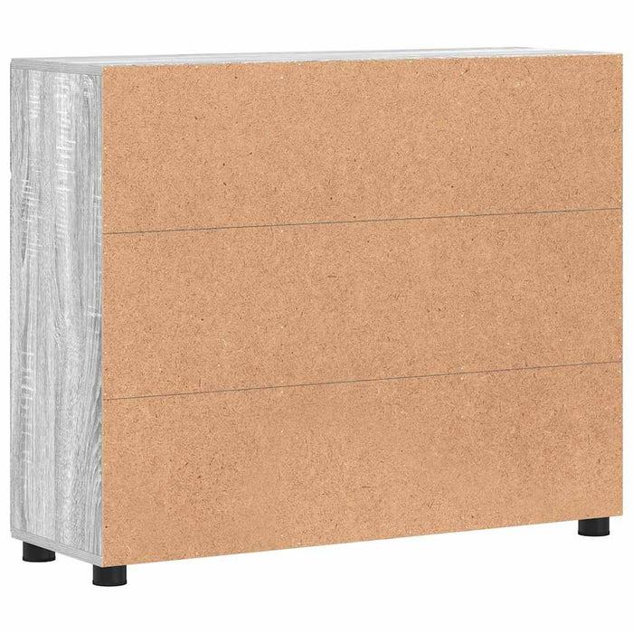 Bufet cu raft Gri Sonoma 88,5 x 30,5 x 73 cm Lemn compozit - WALTI WALTI