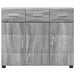 Bufet cu raft Gri Sonoma 88,5 x 30,5 x 73 cm Lemn compozit - WALTI WALTI