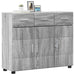 Bufet cu raft Gri Sonoma 88,5 x 30,5 x 73 cm Lemn compozit - WALTI WALTI