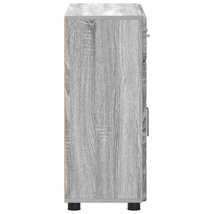 Bufet cu raft Gri Sonoma 88,5 x 30,5 x 73 cm Lemn compozit - WALTI WALTI