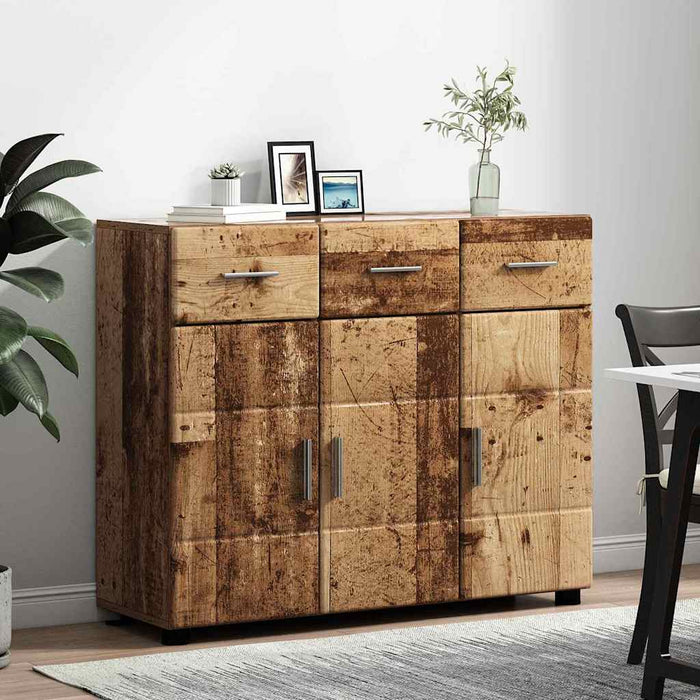 Bufet cu raft Lemn vechi 88,5 x 30,5 x 73 cm Lemn compozit - WALTI WALTI