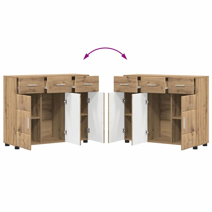 Bufet cu ușă Stejar Artizanal 88,5 x 30,5 x 73 cm Lemn compozit - WALTI WALTI